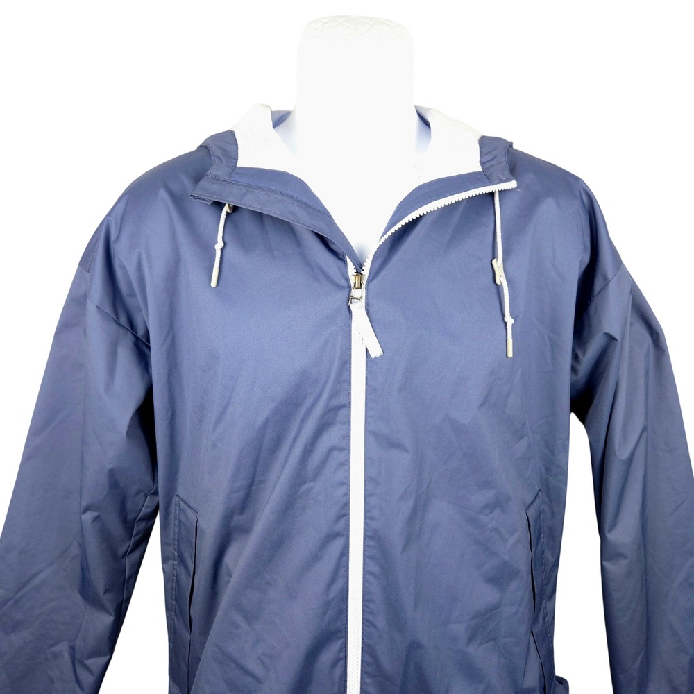 REI Co-op‎ Men's Blue Hooded Lightweight Rain Jacket Windbreaker